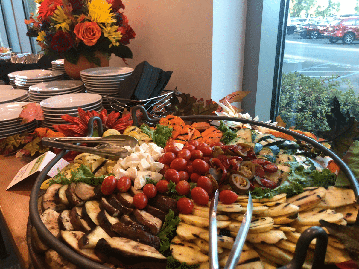 Vegetarian Antipasti Platter at Business Office