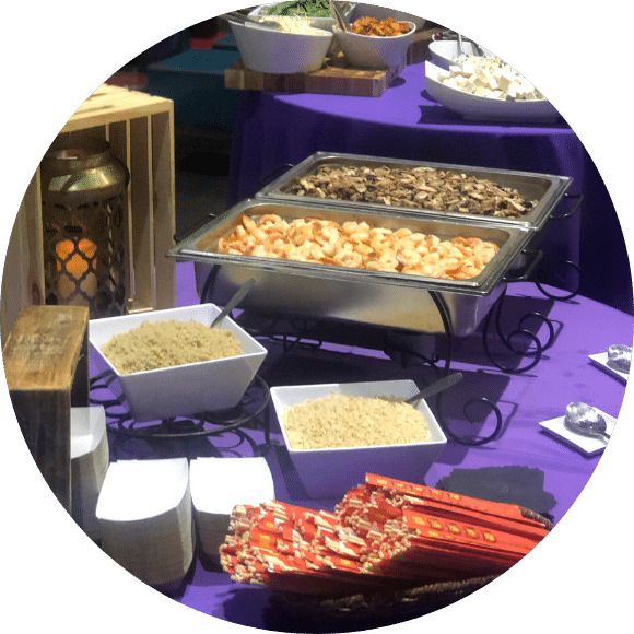 Asian Party Food Catering Theme Menus 