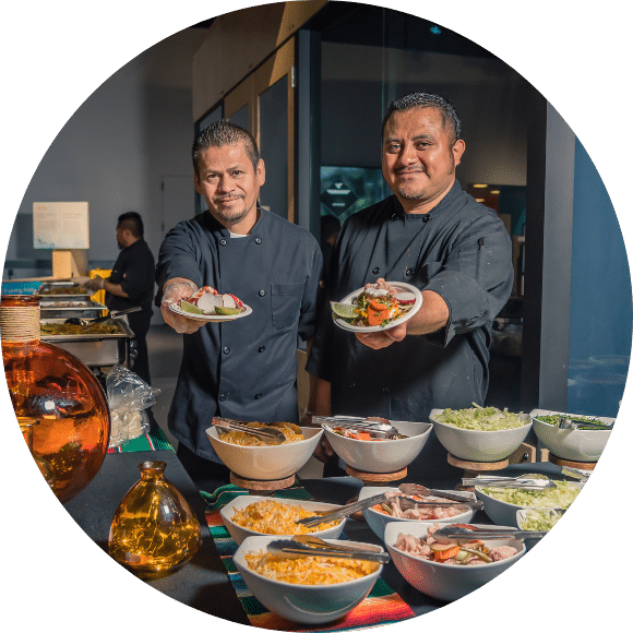Tony Caters Serves Authentic Tacos with Guacamole Salsas Toppings