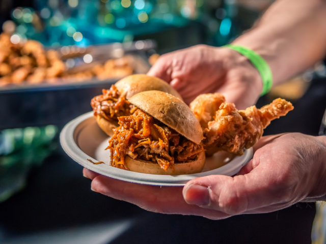 Pulled Pork Barbecue Sliders at Tech Event