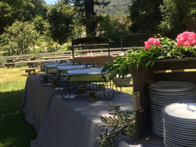 Catered Reception Meal at Joseph D. Grant Park Santa Clara Valley